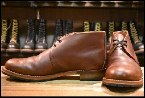 【12D 美品 11年】レッドウィング 9017 ベックマン チャッカ アンティーク シガー フェザーストーン 茶 ブーツ redwing HOPESMORE