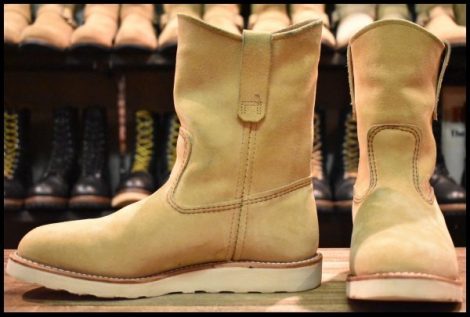【7.5E 美品 25年】レッドウィング 8168 スエード ペコス ホーソーン アビレーン ラフアウト ブーツ redwing pecos HOPESMORE
