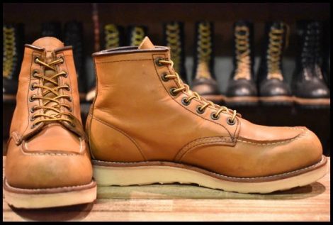 【9.5D 良品 11年】レッドウィング 875 アイリッシュセッター 茶 オロイジナル モックトゥ レースアップ ブーツ redwing HOPESMORE