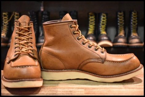 【9.5D 良品 10年】レッドウィング 875 アイリッシュセッター 茶 オロイジナル モックトゥ レースアップ ブーツ redwing HOPESMORE