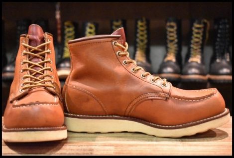 【7.5E 良品 04年】レッドウィング 8131 アイリッシュセッター 赤茶 オロラセット モックトゥ 編み上げ 8875 ブーツ redwing HOPESMORE