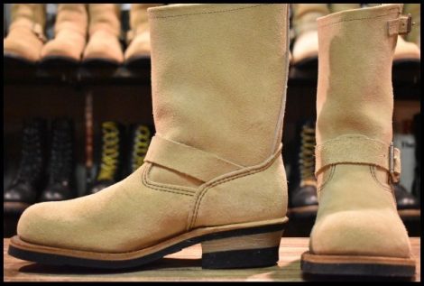 【7D 美品 08年】レッドウィング 8268 スエード エンジニア ホーソーンアビレーンラフアウト スチールトゥ ブーツ redwing HOPESMORE