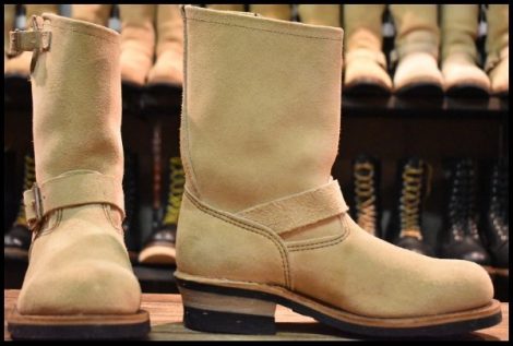 【7D 美品 08年】レッドウィング 8268 スエード エンジニア ホーソーンアビレーンラフアウト スチールトゥ ブーツ redwing HOPESMORE
