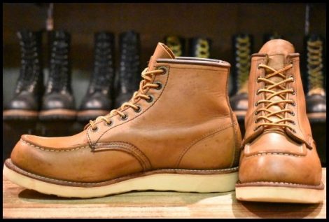 【9.5D 良品 10年】レッドウィング 875 アイリッシュセッター 茶 オロイジナル モックトゥ レースアップ ブーツ redwing HOPESMORE