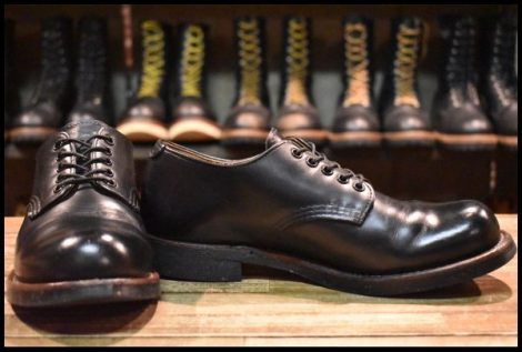 【6D 良品 18年】レッドウィング 8054 フォアマン オックスフォード 黒 ブラッククローム 短靴 ローカット ブーツ redwing HOPESMORE