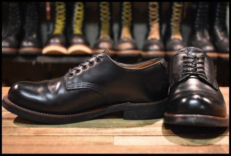【6D 良品 18年】レッドウィング 8054 フォアマン オックスフォード 黒 ブラッククローム 短靴 ローカット ブーツ redwing HOPESMORE