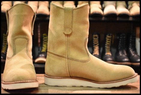 【7.5E 美品 25年】レッドウィング 8168 スエード ペコス ホーソーン アビレーン ラフアウト ブーツ redwing pecos HOPESMORE