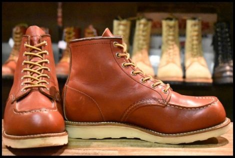 【8EE 良品 犬タグ復刻 18年】レッドウィング 8875 アイリッシュセッター 赤茶 オロラセット モックトゥ ブーツ redwing HOPESMORE
