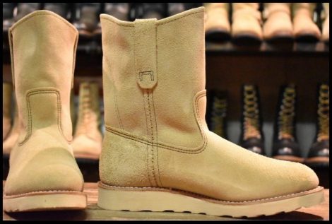 【7.5E 箱付 未使用 14年】レッドウィング 8168 スエード ペコス ホーソーンアビレーンラフアウト ブーツ redwing HOPESMORE