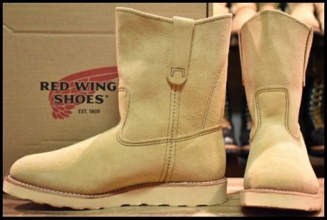 【7.5E 箱付 未使用 14年】レッドウィング 8168 スエード ペコス ホーソーンアビレーンラフアウト ブーツ redwing HOPESMORE