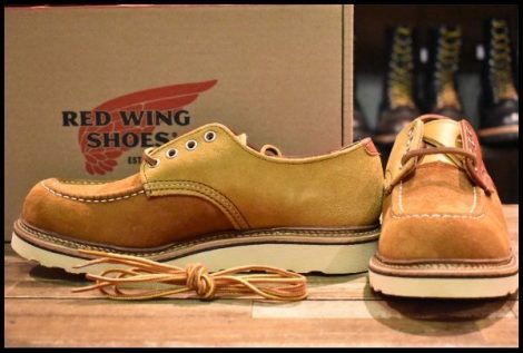 【8D 箱付 未使用 アローズ別注 13年】レッドウィング 8098 スエード オックスフォード モック 短靴 ローカット ブーツ redwing HOPESMORE
