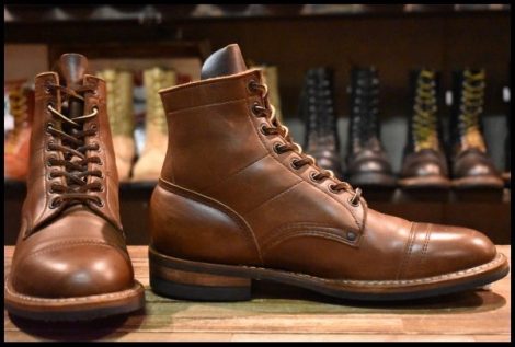 【8EE 良品】WHITE’S ホワイツ ミリタリーポリス サービスシューズ MP WB-1853 ブラウン 茶 ダイナイトソール 編み上げ ブーツ HOPESMORE