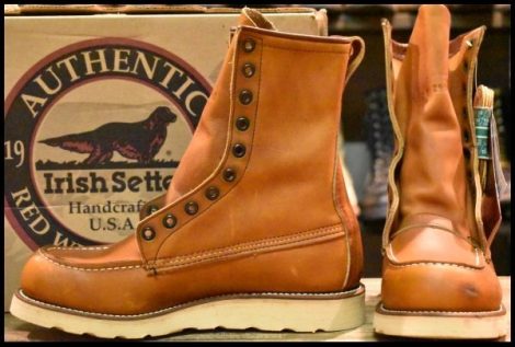 【7D 箱付 DEAD 犬刻印 96年】レッドウィング 877 ロング アイリッシュセッター 赤茶 オロイジナル 編み上げ ブーツ redwing HOPESMORE