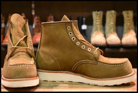 【7.5D 箱付 未使用 23年】レッドウィング 8881 アイリッシュセッター オリーブモハヴェ 編み上げ モックトゥ ブーツ redwing HOPESMORE