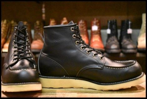 【9.5D 箱付 美品 羽タグ 99年】レッドウィング 8130 アイリッシュセッター 黒 ブラッククローム 8179 ブーツ redwing HOPESMORE