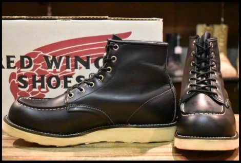 【9.5D 箱付 美品 羽タグ 99年】レッドウィング 8130 アイリッシュセッター 黒 ブラッククローム 8179 ブーツ redwing HOPESMORE