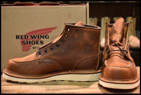 【9.5D 箱付 未使用 22年】レッドウィング 1907 アイリッシュセッター 茶 カッパー ラフ＆タフ モックトゥ ブーツ redwing HOPESMORE