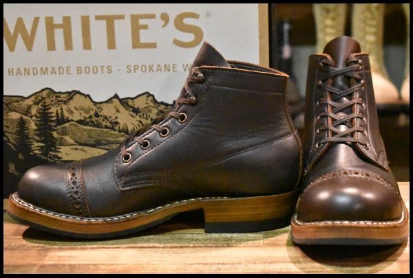 【7D 箱付 美品】WHITE’S ホワイツ セミドレス 2332LL-HC-700 メダリオントゥ エルクタン ブラウン 茶 ビブラム700 ブーツ HOPESMORE