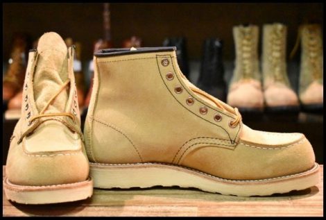 【7.5E 箱付 未使用 犬タグ復刻 18年】レッドウィング 8173 スエード アイリッシュセッター ラフアウト 編み上げ ブーツ redwing HOPESMORE