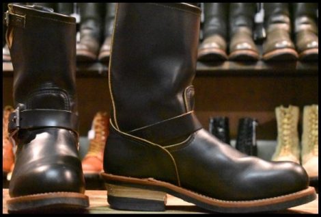【7.5D 良品 14年】レッドウィング 9268 エンジニア 黒 ブラック クローンダイク スチールトゥ ブーツ redwing HOPESMORE