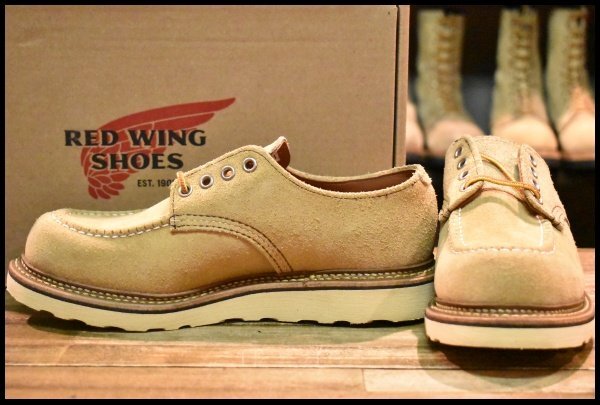 【6.5D 箱付 試着程度 13年】レッドウィング 8097 スエード オックスフォード ラフアウト モック 短靴 ブーツ 8105 redwing HOPESMORE