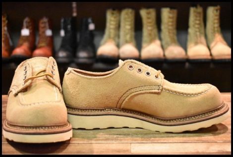 【6.5D 箱付 試着程度 13年】レッドウィング 8097 スエード オックスフォード ラフアウト モック 短靴 ブーツ 8105 redwing HOPESMORE