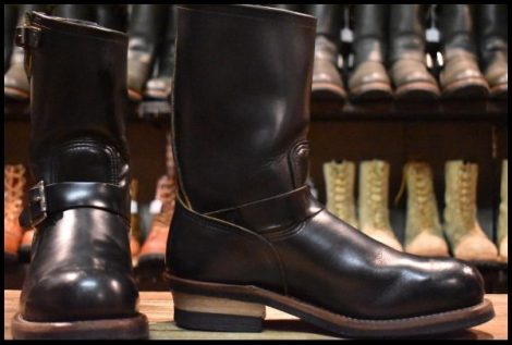 【7.5D 良品 15年】レッドウィング 9268 エンジニア 黒 ブラック クローンダイク スチールトゥ プルオン ブーツ redwing HOPESMORE
