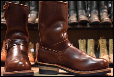 【8D 良品 100周年限定 04年】レッドウィング 8258 エンジニア ホーウィン クロムエクセル 茶 ブラウン ブーツ redwing HOPESMORE