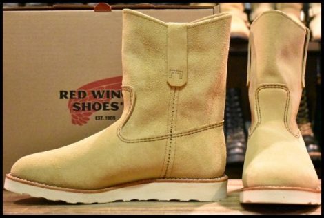 【9.5E 箱付 未使用 25年】レッドウィング 8168 スエード ペコス ホーソーンアビレーンラフアウト ブーツ redwing HOPESMORE