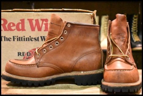 【8.5E 箱付 DEAD 旧犬タグ スクエアステッチ 84年12月刻印】レッドウィング 8175 アイリッシュセッター ビンテージ ブーツ HOPESMORE