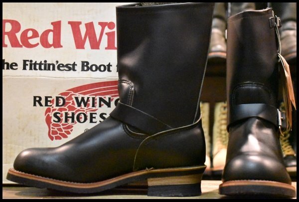 【9.5D DEAD PT91プリント 95年】レッドウィング 2268 エンジニア 黒 ブラッククローム スチールトゥ ブーツ redwing HOPESMORE