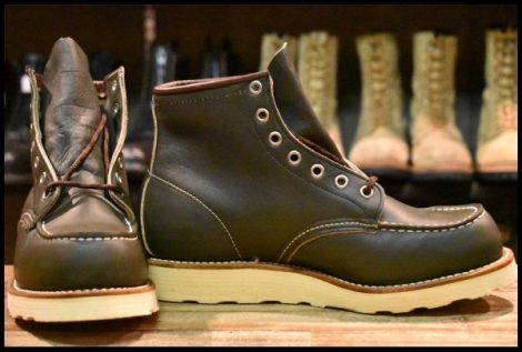 【6.5E 箱付 DEAD 犬タグ】レッドウィング 8180 アイリッシュセッター 緑 カンガタン グリーン レースアップ ブーツ redwing HOPESMORE