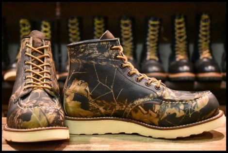 【7.5D 箱付 美品 03年】レッドウィング 8150 アイリッシュセッター リアルツリー 迷彩 カモフラ モックトゥ 8884 redwing HOPESMORE