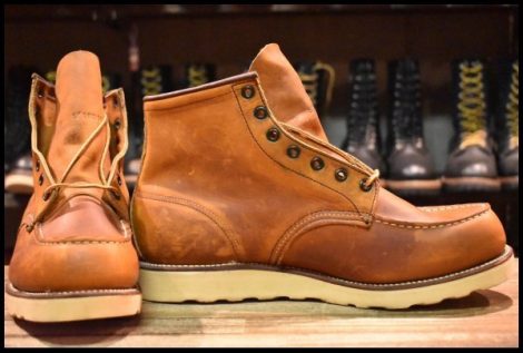 【12D DEAD サイド羽タグ 99年】レッドウィング 875 アイリッシュセッター 赤茶 オロイジナル モックトゥ ブーツ redwing HOPESMORE