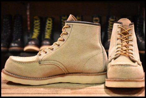 【7.5E 良品 08年】レッドウィング 8173 スエード アイリッシュセッター ホーソーン ラフアウト モックトゥ ブーツ redwing HOPESMORE