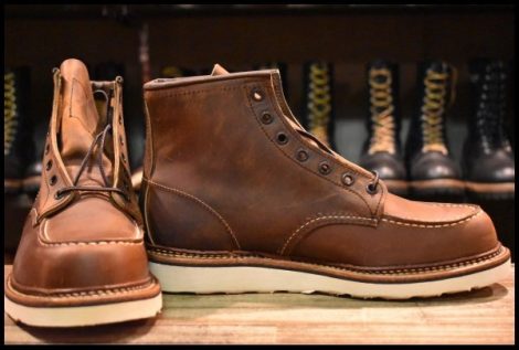 【9D 未使用 22年】レッドウィング 1907 アイリッシュセッター 茶 カッパー ラフ＆タフ モックトゥ ブーツ redwing HOPESMORE