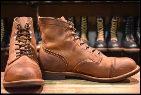 【10.5D 良品 22年】レッドウィング 8085 アイアンレンジャー 茶 ブラウン カッパーラフ＆タフ 編み上げ ブーツ redwing HOPESMORE