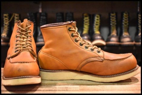 【9.5D 箱付 良品 犬刻印 97年】レッドウィング 875 アイリッシュセッター 茶 オロイジナル モックトゥ 編み上げ ブーツ redwing HOPESMORE