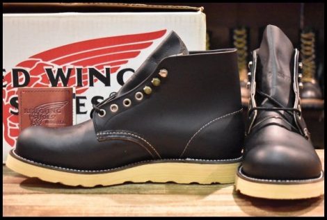 【7.5D 箱付 DEAD 犬タグ 98年】レッドウィング 8165 アイリッシュセッター 黒 ブラッククローム プレーントゥ ブーツ redwing HOPESMORE