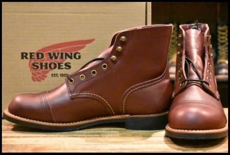 【8.5D 箱付 未使用 20年】レッドウィング 8119 アイアンレンジャー オックスブラッドメサ キャップトゥ ブーツ redwing HOPESMORE