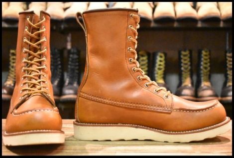 【8D 美品 18年】レッドウィング 877 ロング アイリッシュセッター 茶 オロレガシー モックトゥ 編み上げ ブーツ redwing HOPESMORE