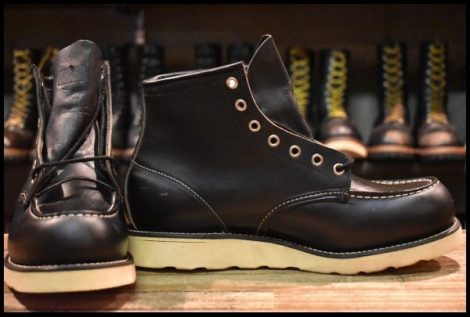 【9D DEAD 羽タグ 99年】レッドウィング 8130 アイリッシュセッター 黒 ブラッククローム モックトゥ 8179 ブーツ redwing HOPESMORE