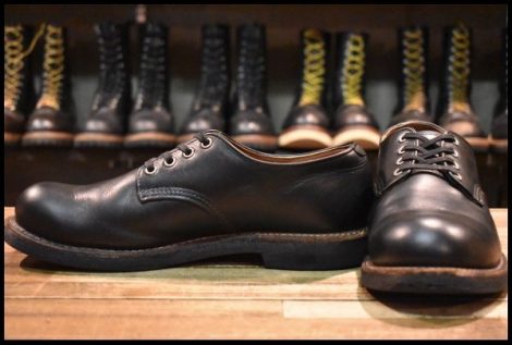 【9.5D 良品 16年】レッドウィング 8059 フォアマン オックスフォード 黒 ブラック ハーネス 短靴 ブーツ 8051 8054 redwing HOPESMORE