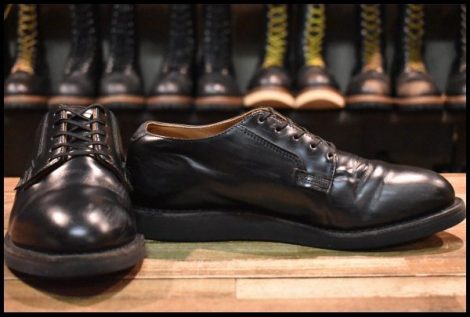 【7D 良品 23年】レッドウィング 101 ポストマン シューズ 黒 ブラック シャパラル ローカット 短靴 ブーツ redwing HOPESMORE