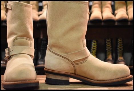 【8D 美品 11年】レッドウィング 8268 スエード エンジニア ホーソーンアビレーン ラフアウト スチールトゥ ブーツ redwing HOPESMORE