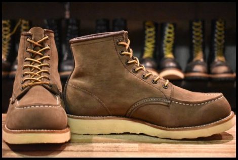 【8EE 箱付 美品 サイド羽タグ 00年】レッドウィング 2877 アイリッシュセッター ヌバック 茶 ブラウン 編み上げ ブーツ redwing HOPESMORE