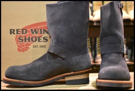 【9D 未使用 BEAMS別注 11年】レッドウィング 8254 ネイビー スエード エンジニア スチールトゥ ビームス ブーツ redwing HOPESMORE