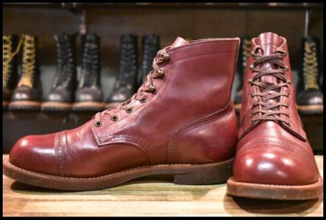 【10.5D 美品 18年】レッドウィング 8012 アイアンレンジ マンソン バーガンディ セトラー キャップトゥ ブーツ redwing HOPESMORE