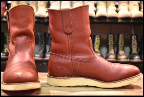 【9E 良品 犬タグ 97年】レッドウィング 8866 ペコス 赤茶 オロラセット プルオン ブーツ redwing pecos HOPESMORE