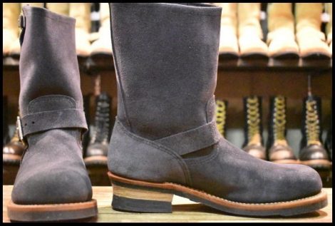 【9D 未使用 BEAMS別注 11年】レッドウィング 8254 ネイビー スエード エンジニア スチールトゥ ビームス ブーツ redwing HOPESMORE